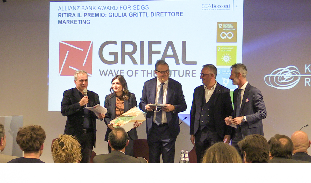 Sviluppo sostenibile: Grifal premiata agli Allianz Bank Awards